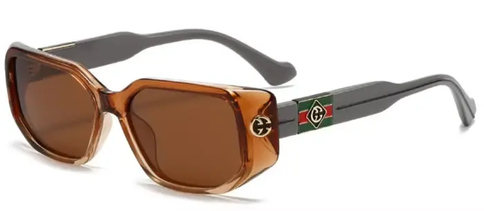 Ins 2025 nouvelle tendance De la mode lunettes De soleil polarisées hommes et femmes rue tir polygon