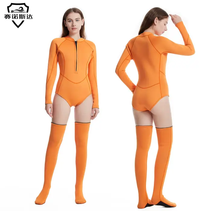 Combinaison de plongée en plein air pour femmes, confortable, élastique, chaud et respirant, pour fi