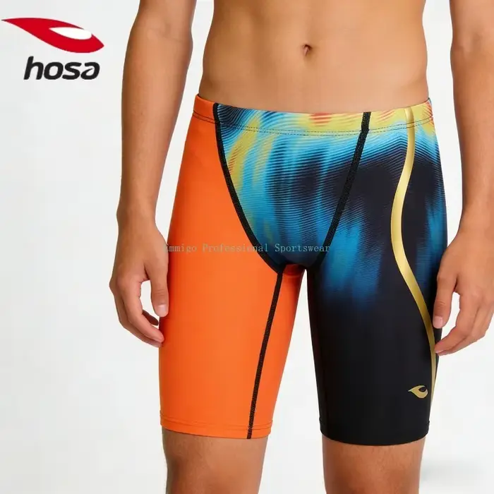 Maillots de bain de compétition pour hommes, homologués FINA, 5 pouces, résistants au chlore, améliorant la vitesse, pour l'entraînement de compétition