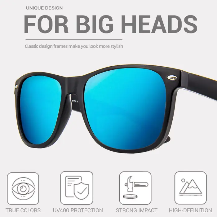 Jcorde I-Lunettes de soleil polarisées pour hommes et femmes, protection UV 400, monture en bois, 88