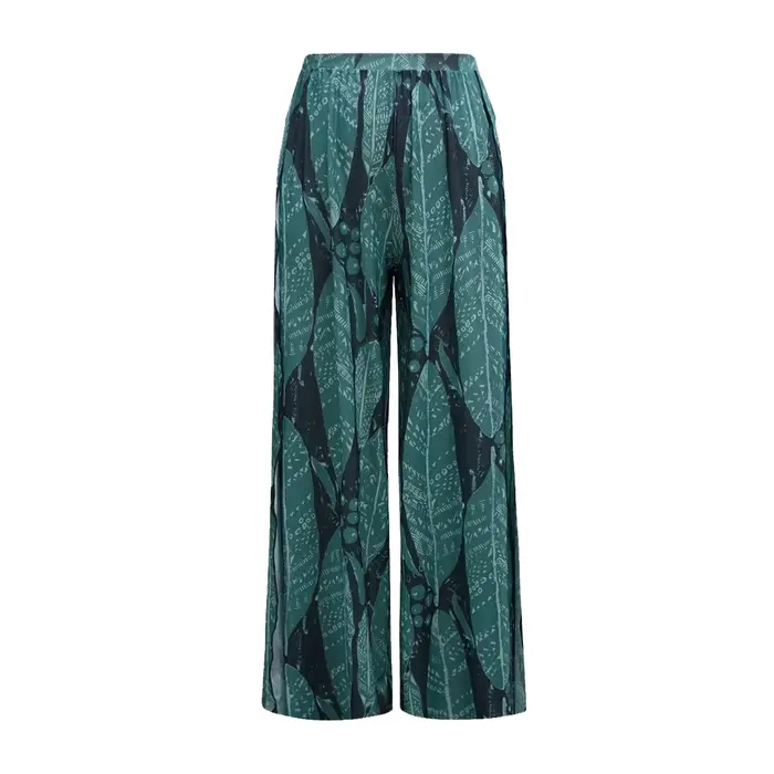 UPF35 manches longues crème solaire maillot de bain pantalons longs ensemble femmes noir géométrie i