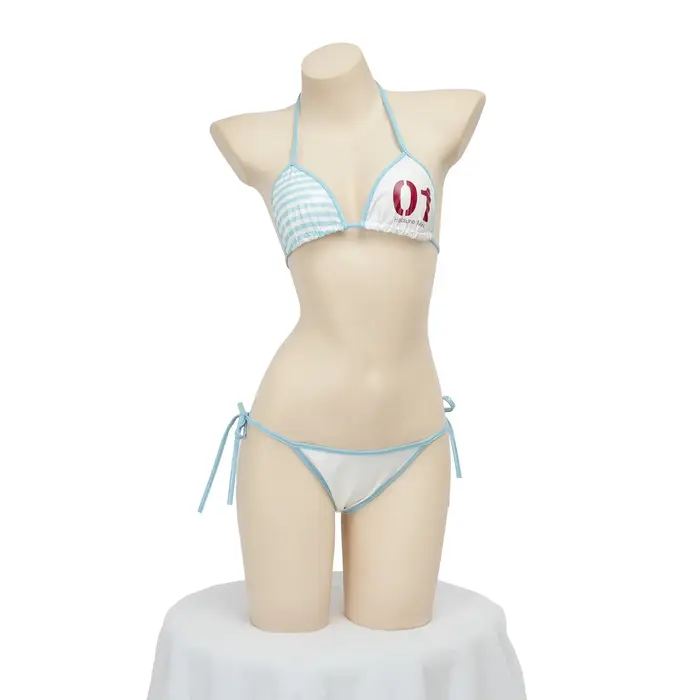 Anime japonais mignon fille Cosplay Costume en cuir Bikini ensemble Mini sous-vêtements dos nu panse