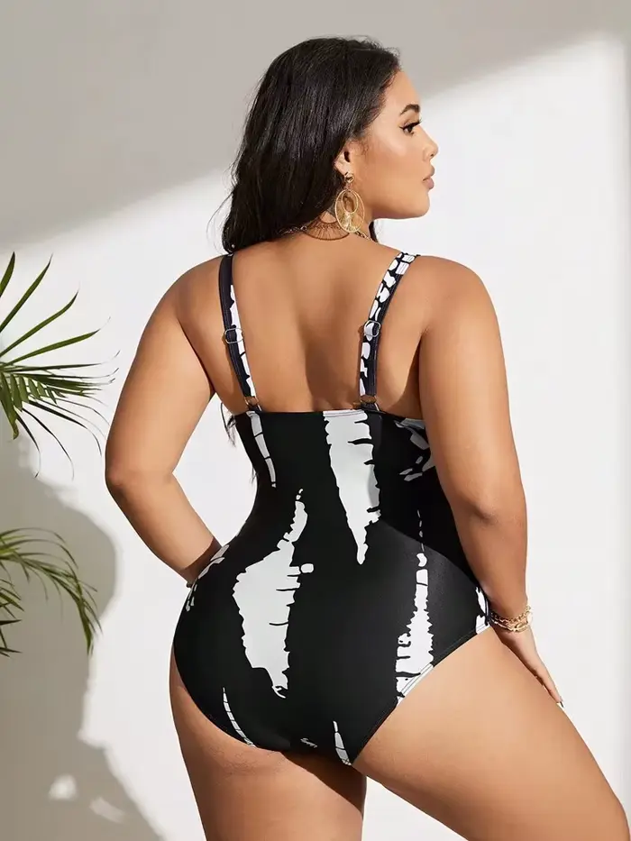 Grande taille maillot de bain femme une pièce Bikini Push Up 2024