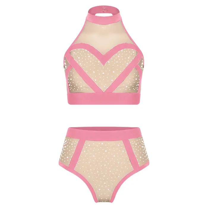 Maillot de bain femme brillant avec strass