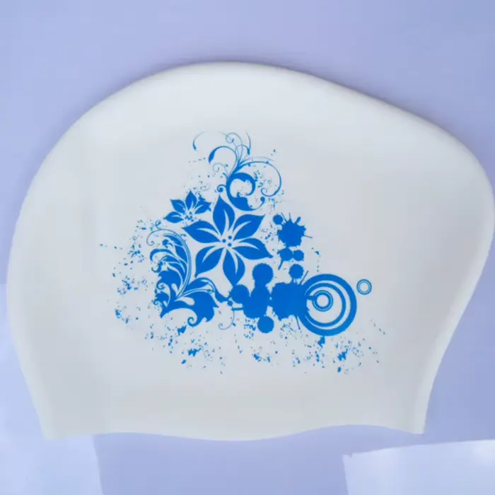 Bonnet de bain en Silicone pour cheveux longs bonnets de bain imperméables pour femmes chapeau de ca