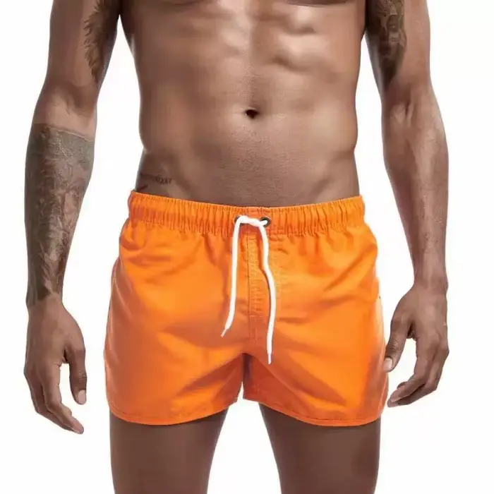 Maillot de bain pour hommes, short de bain à séchage rapide, maillot de bain respirant avec cordon d