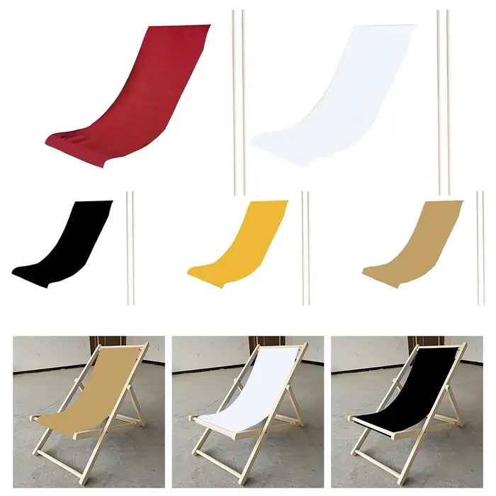 Housse de rechange pour chaise de plage, chaise longue décontractée et simple pour patio, bain de soleil, fournitures de jardinage pour l'extérieur