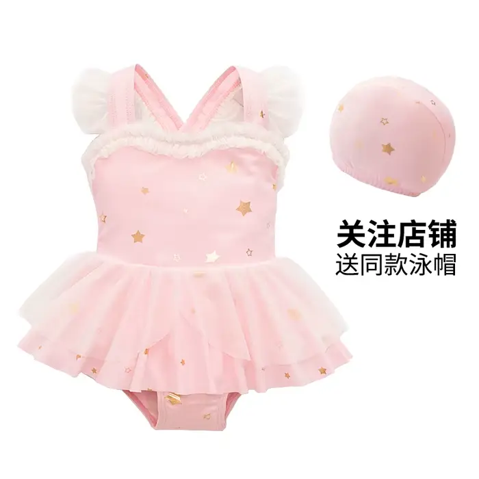Maillot de bain une pièce pour filles de deux ans, mignon, princesse, pour enfants, nouvelle collect