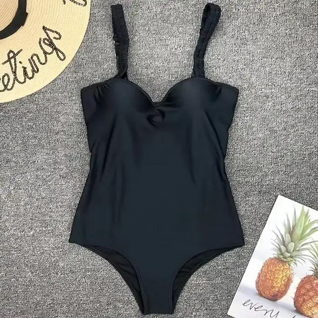 Maillot de bain une pièce avec soutien-gorge à armatures, monokini, push-up, slim, pour femmes, vête