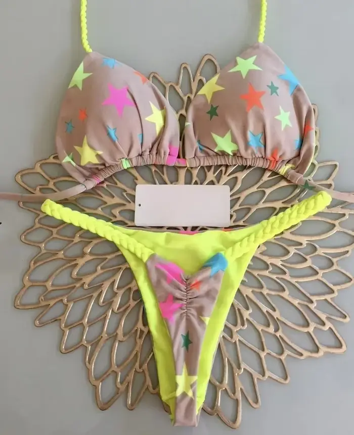 Nouveau Bikini femmes maillot de bain plage vacances maillots de bain imprimé léopard Sexy Bikini en