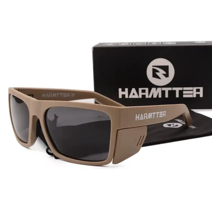HARMTTER Lunettes de soleil polarisées pour hommes et femmes, protection UV, lunettes de sport, Z87 