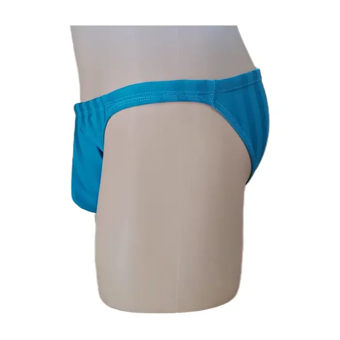 Short de bain pour hommes, couleur unie et maillot de bain triangulaire à séchage rapide avec bretel