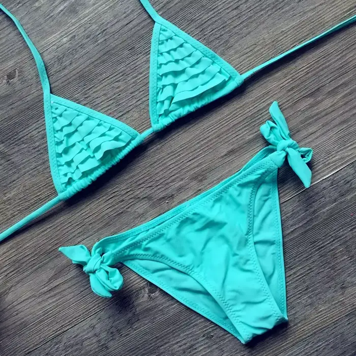 Maillot de bain 2 pièces pour filles, ensemble bikini pour enfants