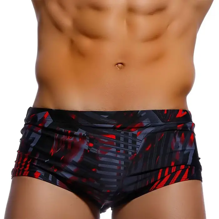 UXH marque hommes maillots de bain court avec push-up noir troncs Boxer hi-q Sexy