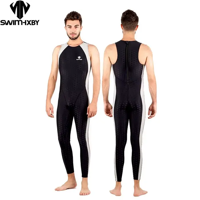 HXBY noir sans manches course compétitif maillot de bain pour hommes maillot de bain une pièce maillots de bain hommes maillot de bain Plavky homme maillots de bain