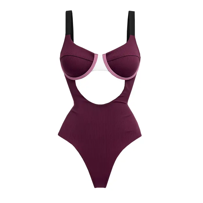 Blanc une pièce maillot de bain Sexy femmes maillots de bain Push Up Bikini femme Bandeau Biquini br