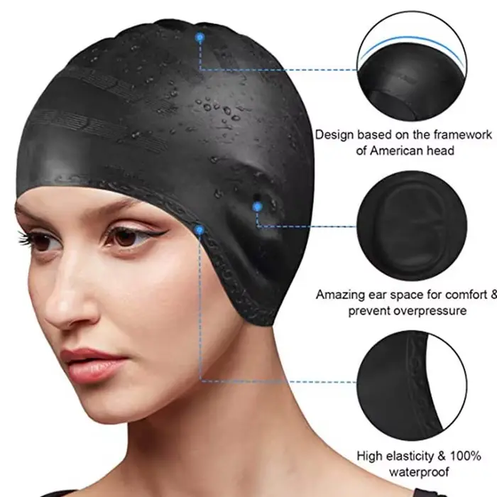 Bonnet de bain imperméable – Haute élasticité