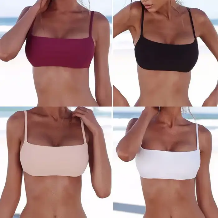1 ensemble nouveau solide Sexy Bikini