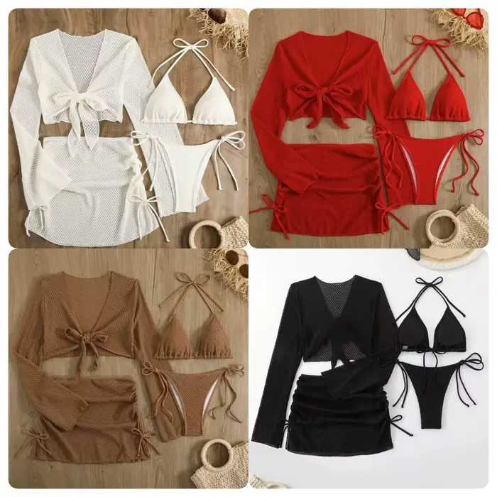 Maillot de bain sexy pour vacances à la plage, nouvelle collection 2026, couleur unie, pour femme adulte, séchage rapide, haute élasticité, éco-responsable