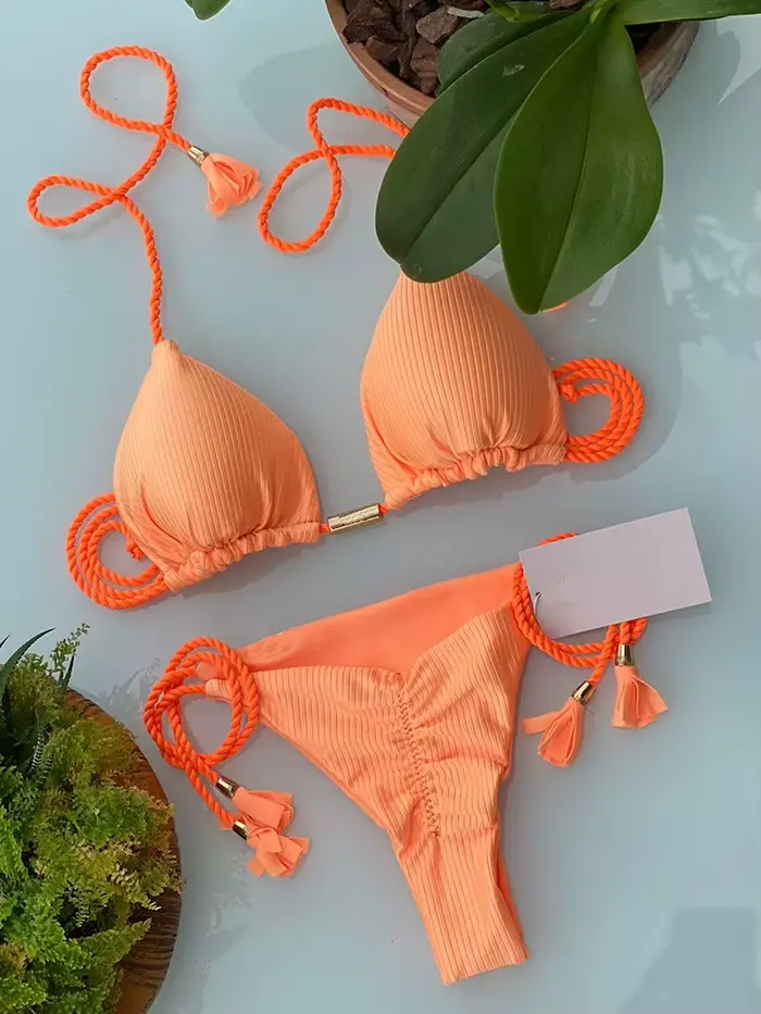 Maillot de bain sexy pour femmes, micro string, bikini, ensemble deux pièces, imprimé patchwork, sty