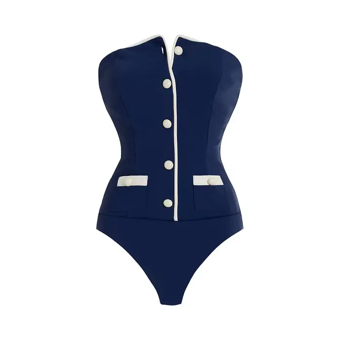 Flaxmaker 2025 femmes élégant une pièce maillot de bain et Shorts été Vaction maillots de bain unis 