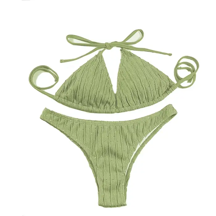 Maillot de bain deux pièces sexy en jacquard pour femme