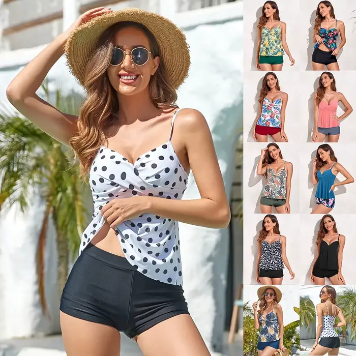 Tankini maillots de bain pour femmes 2 pièces