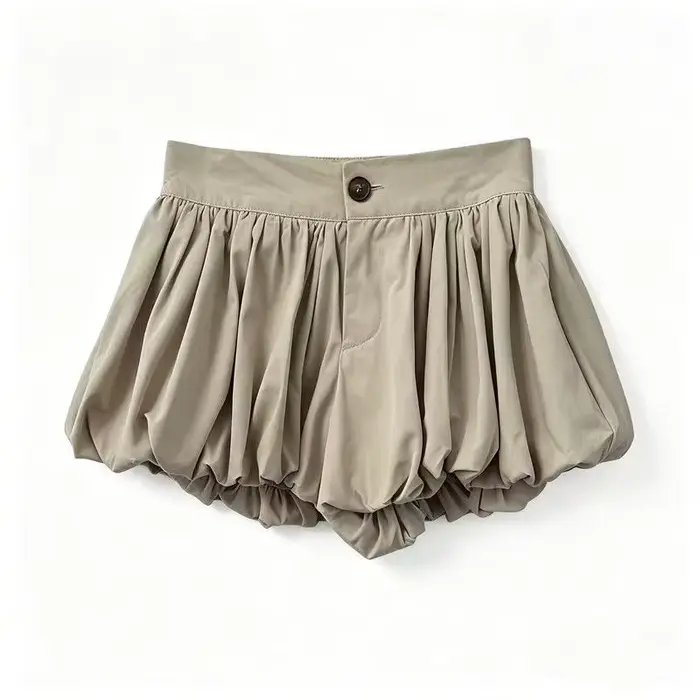Shorts pour femmes Y2k Vintage Années 2000, Mini-short jupe noir classique à jambe large, style bouffant, Shorts d'été pour femmes