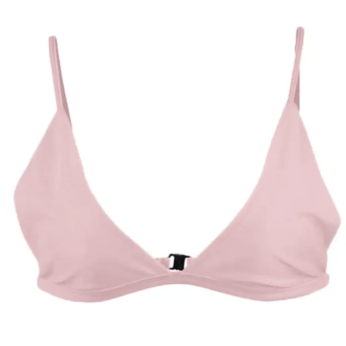 Femmes Micro Bikinis hauts commerce européen et extérieur Sexy couleur unie maillot de bain Bikini haut court maillot de bain pour femme soutien-gorge Push Up