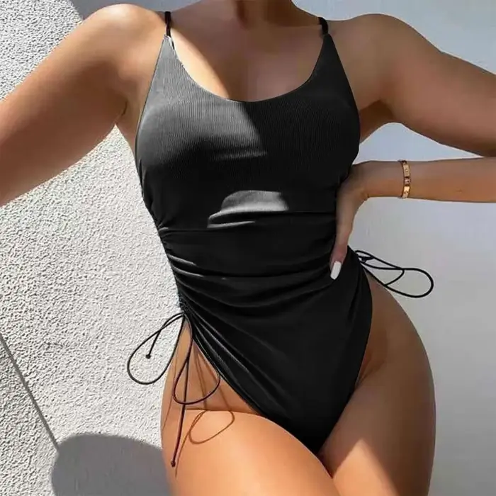 Maillot de bain une pièce, sexy, bandage, pour femmes, push-up, à bretelles, monokini, vêtements de 
