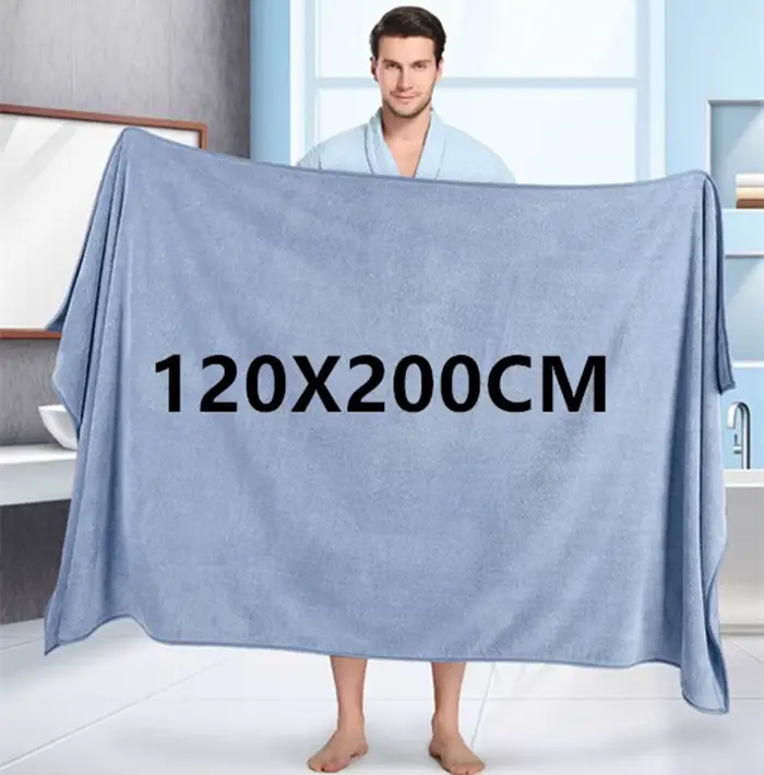 Serviette de bain en microfibre épaisse de haute qualité