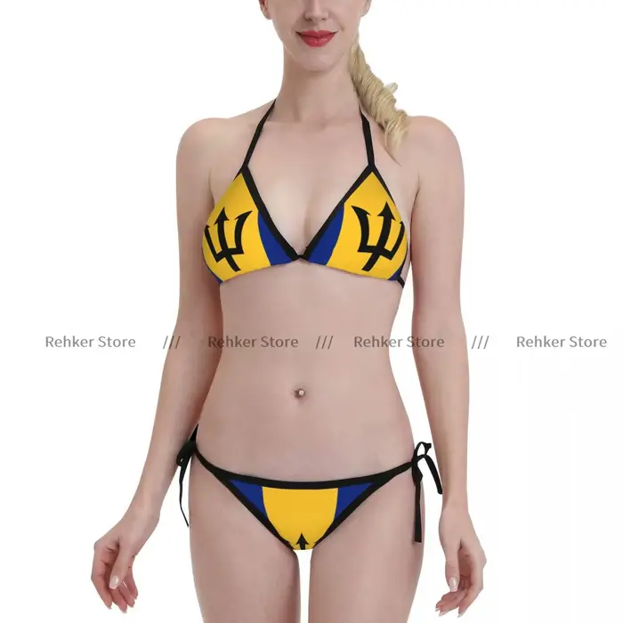 Maillot de bain deux pièces pour femmes, bikini sexy, sensation de Barbade, vêtements de plage tremp
