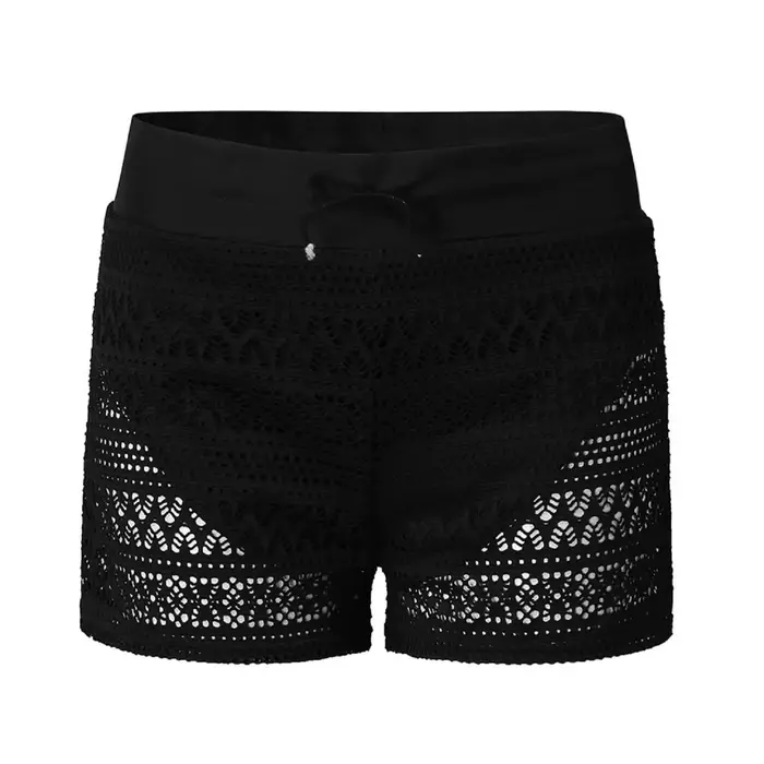 Short de bain en maille noire sexy pour femme, maillot de bain en dentelle, short de bain astronomique, short taille haute pour femme, grande taille