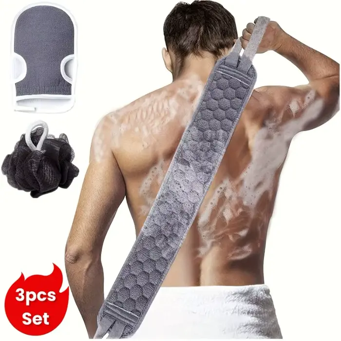 Ensemble exfoliant pour le dos du bain