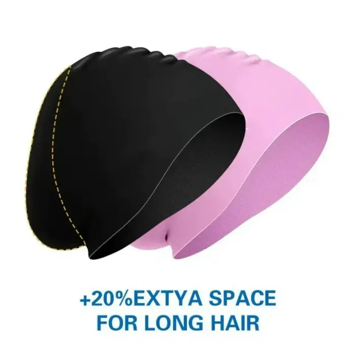 Bonnet de bain Extra Large en Silicone pour cheveux longs, bonnet de plongée professionnel étanche pour femmes et hommes, africain, surdimensionné