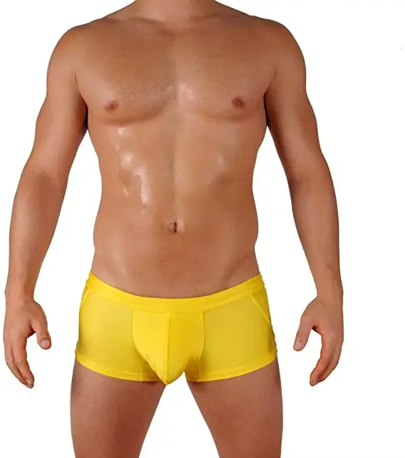 Boxer short de bain pour hommes, maillot de bain Style course avec poche frontale, piscine, sport d'