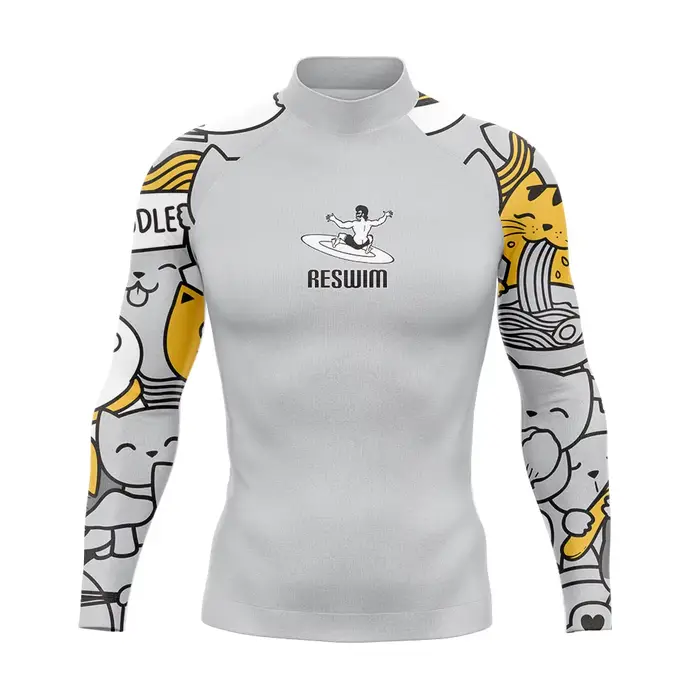 Maillot de bain pour hommes, protection contre les éruptions cutanées, combinaison de plongée, T-shi