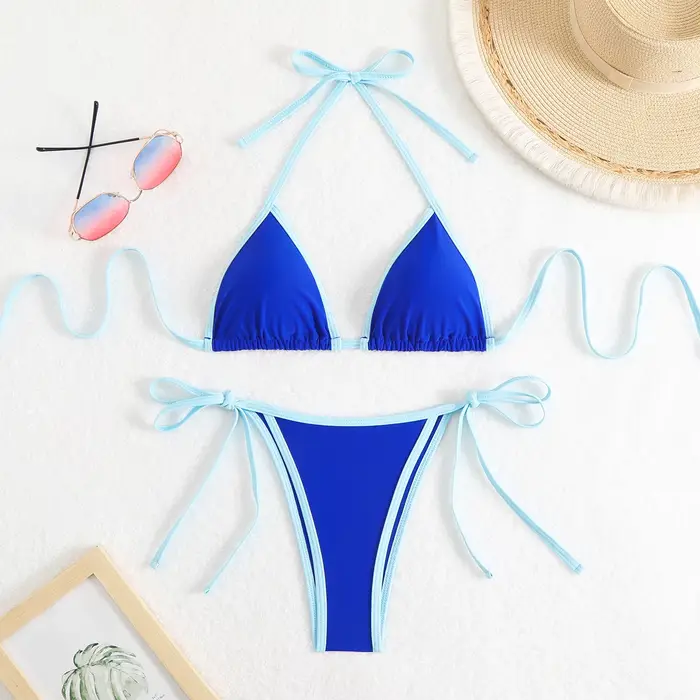 Bikinis ensemble Micro Sexy string femmes Bikini 2025Swimsuit licou maillot de bain pour femme Trian