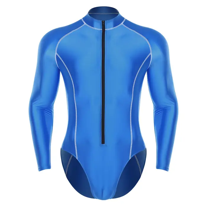 Maillot de bain pour homme, combinaison brillante, vêtements de plage, maillots de bain, combinaison