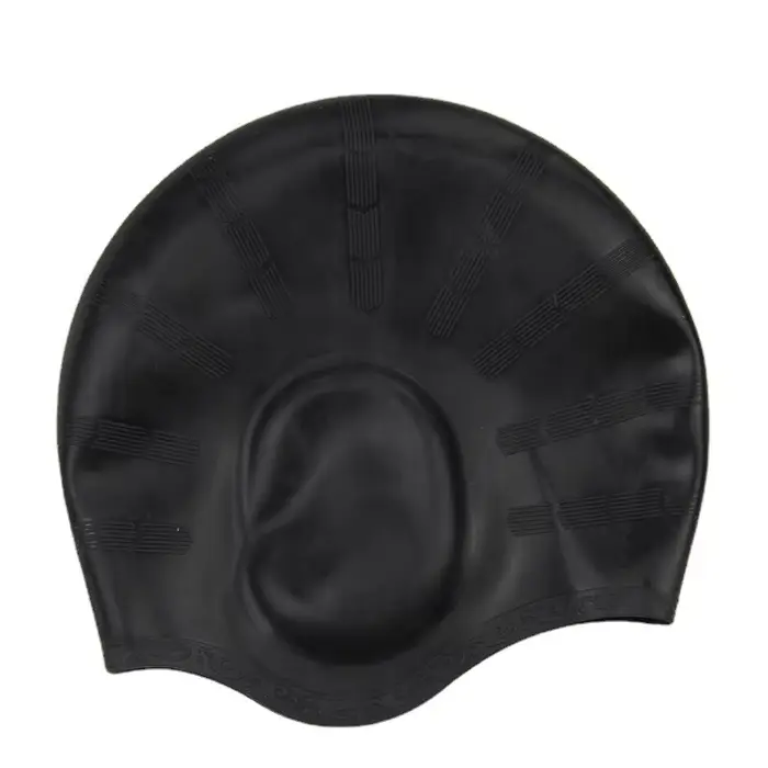 Bonnet de natation en silicone pour hommes et femmes, protection des oreilles, étanche, non ald