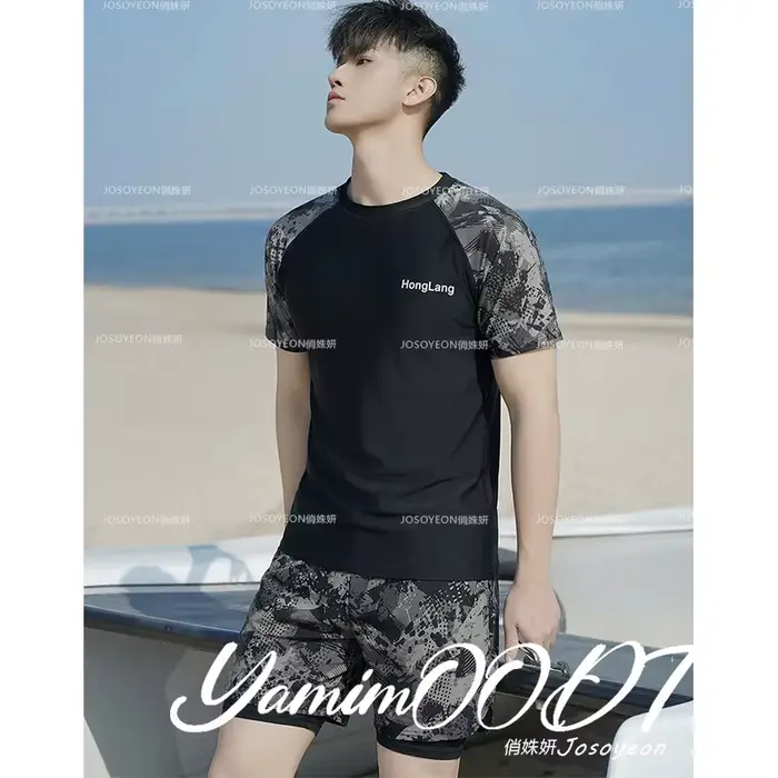 Maillot de bain complet pour homme 2026 Nouvelle collection Grande taille Anti-embarras Maillot de b