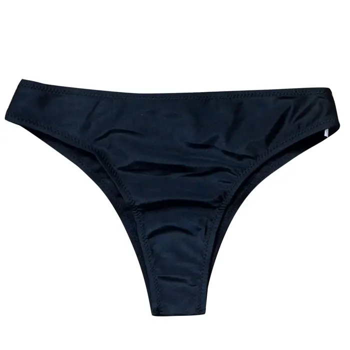 Femmes Vintage imprimé taille basse brésilien Bikini bas maillots de bain slips maillots de bain brésilien Bikini bas côté cravate string bain