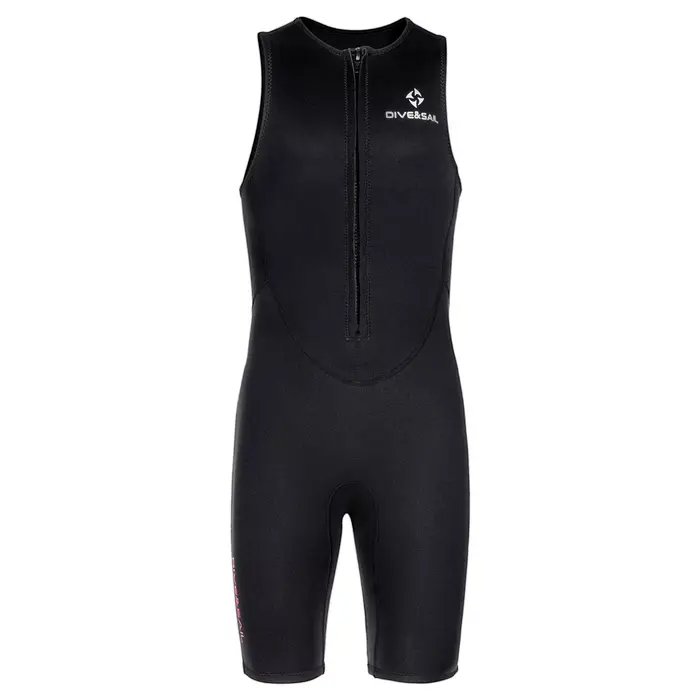 Maillot de bain une pièce pour hommes, 2mm, sans manches, fermeture éclair sur le devant, couleur un