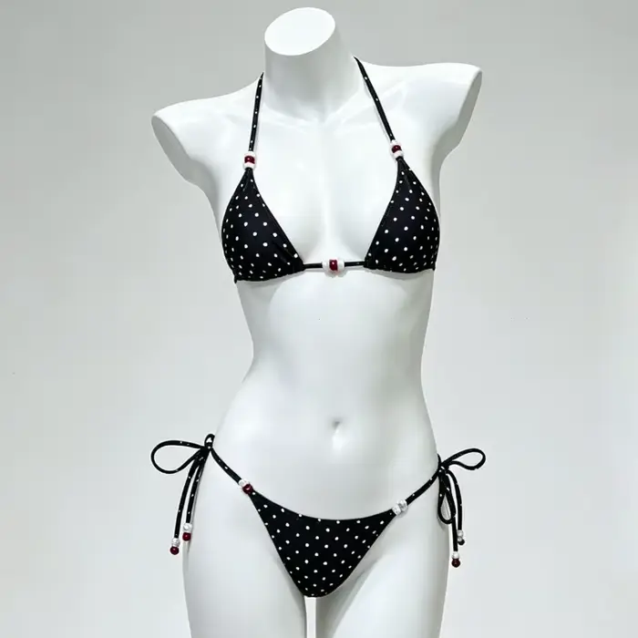 Bikinis sexy à pois pour femmes, maillots de bain féminins, ensemble de bikinis brésiliens, vêtement