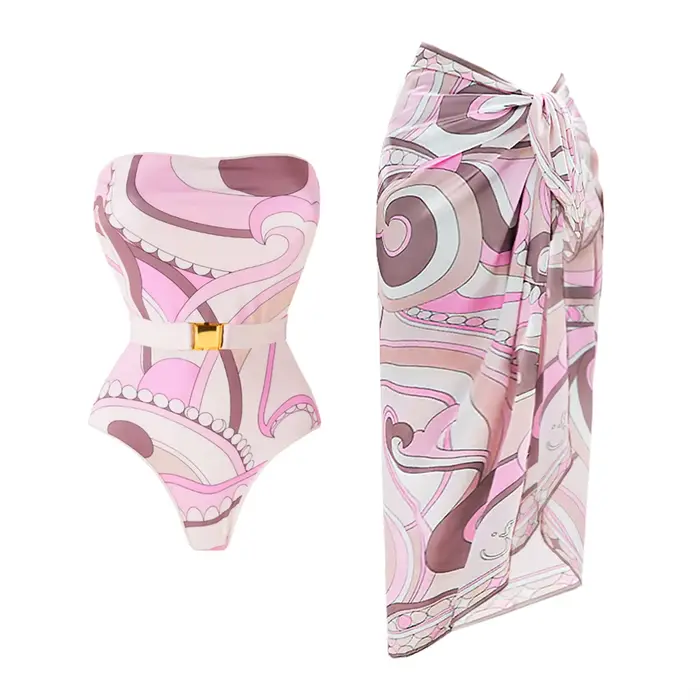 Bandeau 2 pièces imprimé pour femme