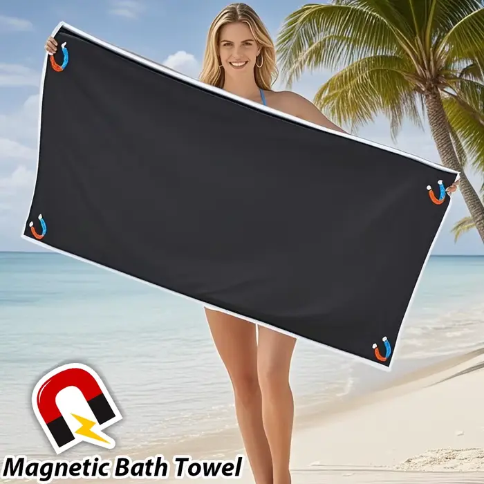 Serviette de bain magnétique d'extérieur