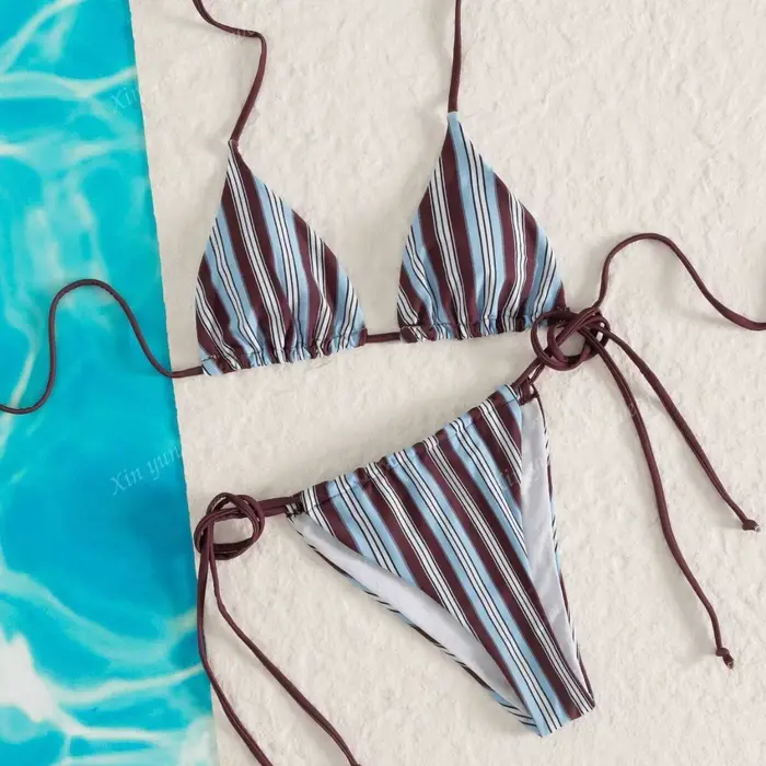 2026 Sexy Bikinis Rayé Femmes Maillots De Bain Femme Maillot De Bain Pour Maillots De Bain Maillots 