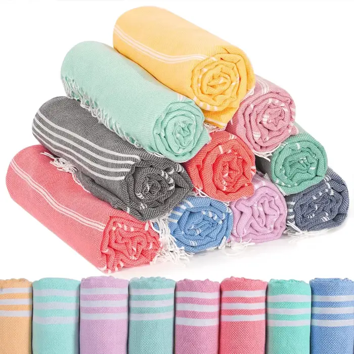 Serviette de plage turque 100x180cm100% coton sans sable