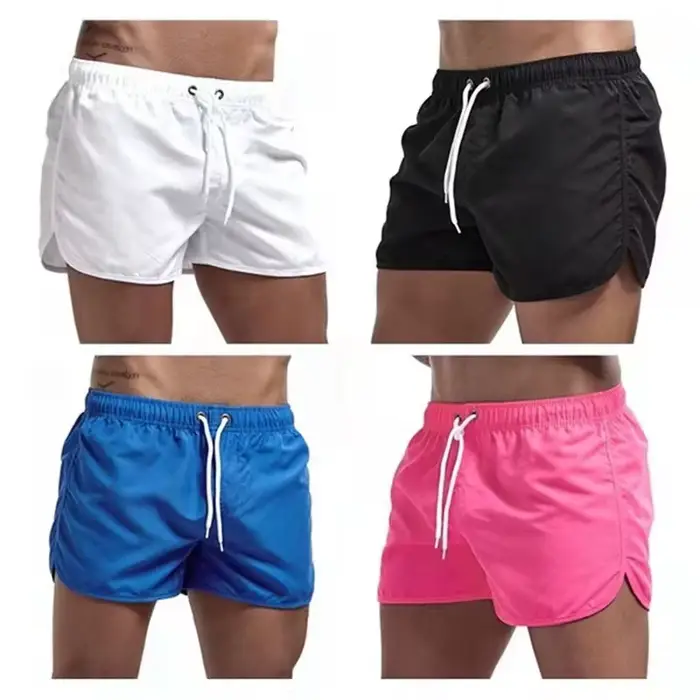 Short de bain pour hommes, maillot de bain coloré d'été, maillot de bain, short de plage Sexy, planche de Surf, vêtements de course pour hommes