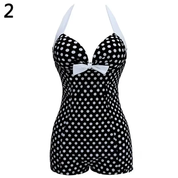 Maillot de bain une pièce à pois pour femme, vêtements de plage, push-up, monokini, 80%, 2021